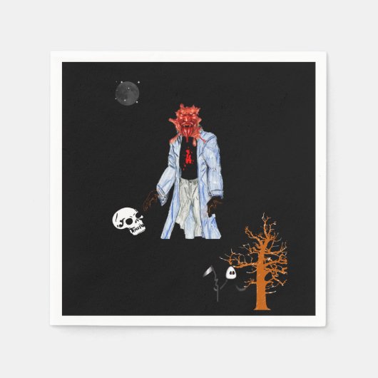 Papier Napkins Halloween Servet (Voorkant)