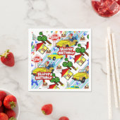Papier Napkins, Happy Birthday Boy Cars Servet (Insitu)