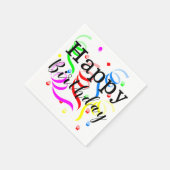 Papier Napkins, Happy Birthday Confetti Servet (Hoek)