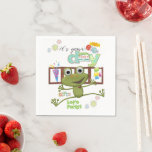 Papier Napkins, Happy Birthday Friends Frog Servet<br><div class="desc">Artikelen & partijbenodigdheden > partijbenodigdheden > tafelgerei > Papier & feestartikelen Home > Keuken & dinnen > Tafels & keukenlinnen > Papier en kleding van Napkins Weddenschappen > Decor & partijbenodigdheden > Décor > Tafeldienst & kleding > Luiers</div>