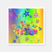 Papier Napkins, Happy Birthday Servet (Voorkant)