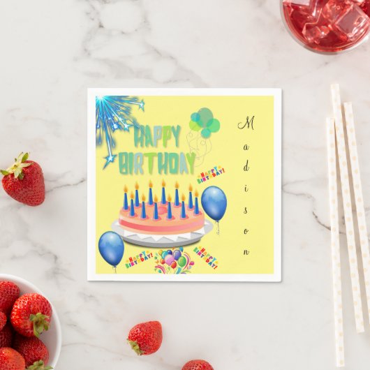 Papier Napkins, Happy Birthday Servet (Insitu)