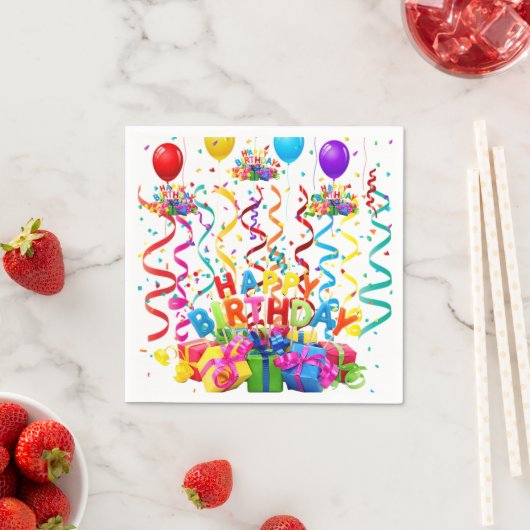 Papier Napkins, Happy Birthday Servet (Insitu)