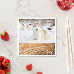 Papier Napkins, Husky Servet