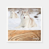 Papier Napkins, Husky Servet (Voorkant)