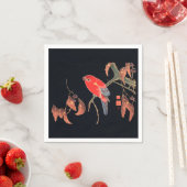 PAPIER NAPKINS : JAPANESE WOODBLOCK : ITÖ JUKUCHKE SERVET (Insitu)