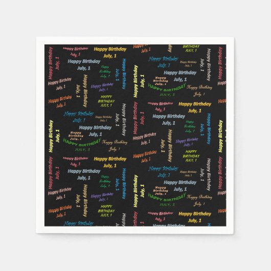 Papier Napkins Juli, 1 Dag Servet (Voorkant)