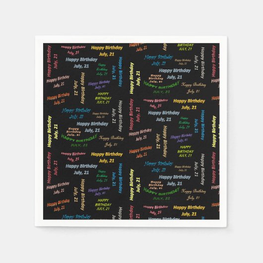 Papier Napkins Juli, 21 Dag Servet (Voorkant)