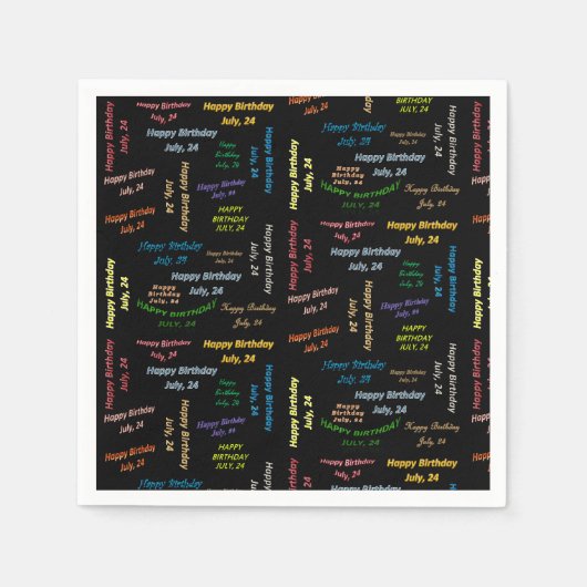 Papier Napkins Juli, 24 Dag Servet (Voorkant)