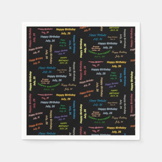 Papier Napkins Juli, 26 Dag Servet (Voorkant)