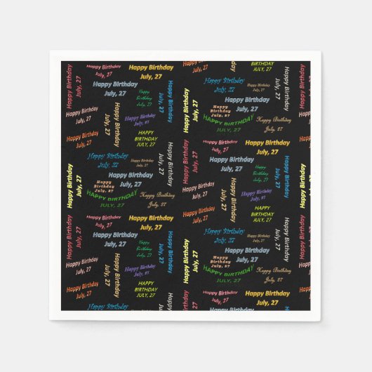 Papier Napkins Juli, 27 Dag Servet (Voorkant)