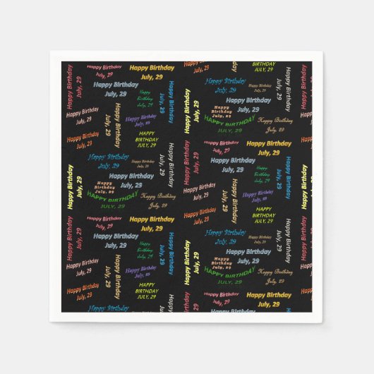 Papier Napkins Juli, 29 Dag Servet (Voorkant)