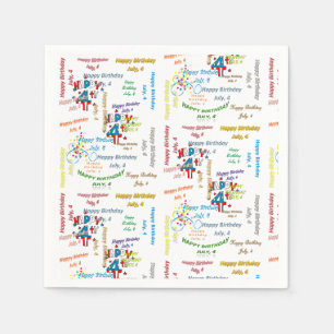 Papier Napkins Juli, 4 Dag Servet