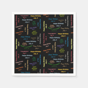 Papier Napkins Juli, 6 Dag Servet