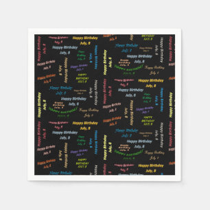 Papier Napkins Juli, 8 Dag Servet