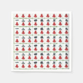 Papier Napkins, Mahjong Napkins Servet (Voorkant)