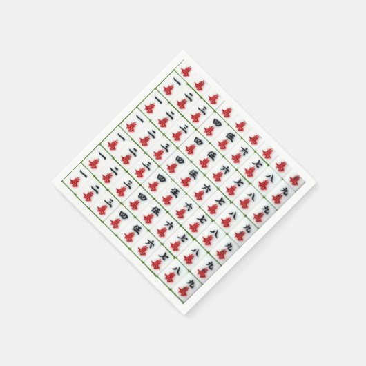 Papier Napkins, Mahjong Napkins Servet (Hoek)