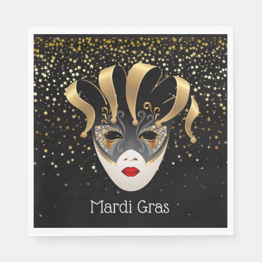 Papier Napkins Mardi Gras Servet (Voorkant)