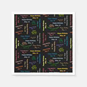 Papier Napkins May, 14-jarig Servet