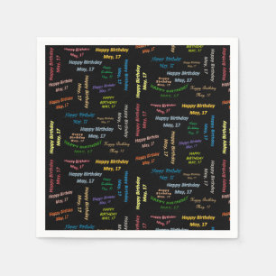 Papier Napkins May, 17-jarig Servet