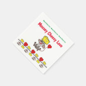 Papier Napkins, Mousey Cheesy Love Servet (Hoek)
