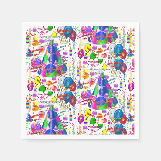 Papier Napkins November, 10 zondag Servet (Voorkant)