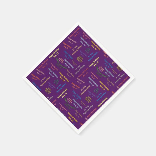 Papier Napkins November, 12 zondag Servet (Hoek)