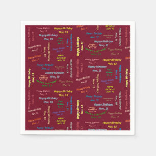 Papier Napkins november, 13 oktober Servet