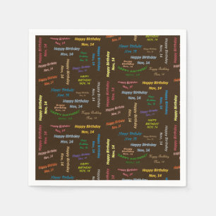 Papier Napkins November, 14 zondag Servet