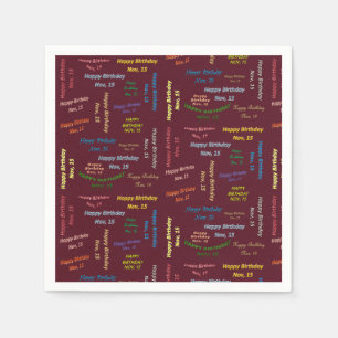 Papier Napkins november, 15 oktober Servet