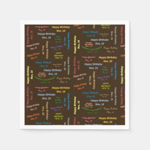 Papier Napkins november, 16 oktober Servet