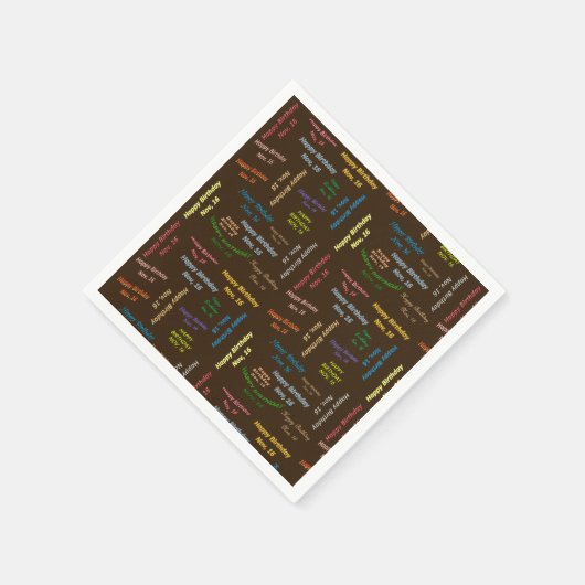 Papier Napkins november, 16 oktober Servet (Hoek)