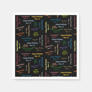 Papier Napkins November, 17 zondag Servet