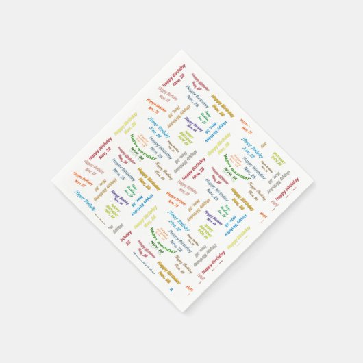 Papier Napkins November, 28 zondag Servet (Hoek)