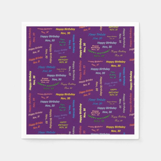 Papier Napkins November, 30 oktober Servet (Voorkant)