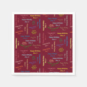 Papier Napkins November, 5 verjaardag Servet (Voorkant)