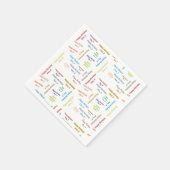 Papier Napkins November, 8 verjaardag Servet (Hoek)