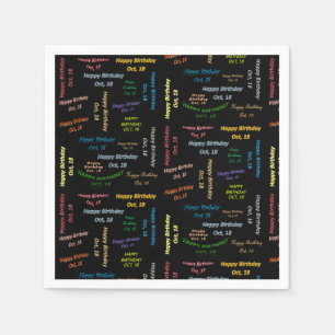 Papier Napkins Oktober, 18 Dag Servet