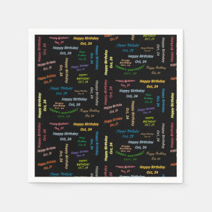 Papier Napkins Oktober, 24 Dag Servet