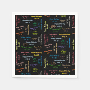 Papier Napkins Oktober, 25 zondag Servet