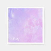 Papier Napkins Paars Servet (Voorkant)