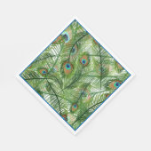 Papier Napkins-Peacock Feathers Napkins Servet (Hoek)