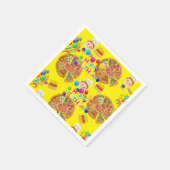 Papier Napkins, Pizza Happy Birthday Servet (Hoek)