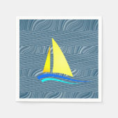 Papier Napkins Sailboot Servet (Voorkant)