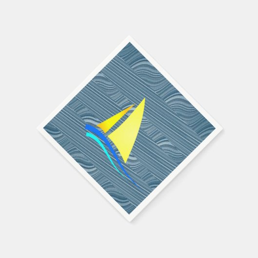 Papier Napkins Sailboot Servet (Hoek)