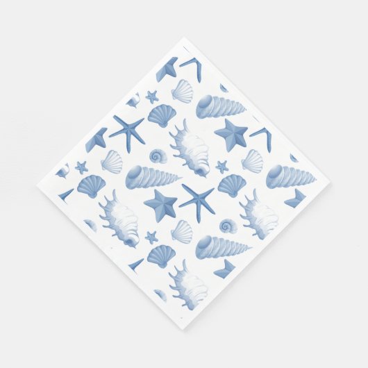 Papier Napkins-Seashells Servet (Hoek)