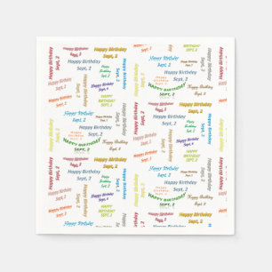 Papier Napkins September, 2 Dag Servet