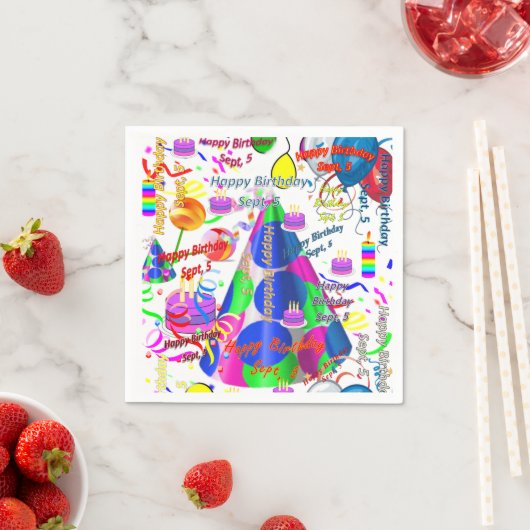 Papier Napkins September, 5 Dag Servet (Insitu)