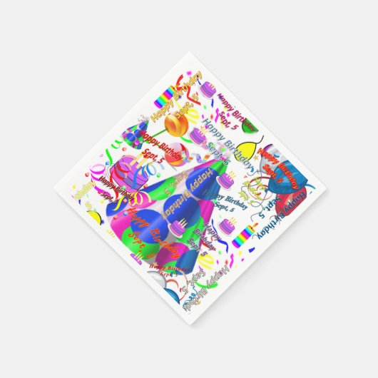 Papier Napkins September, 5 Dag Servet (Hoek)