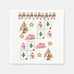 Papier Napkins Servet